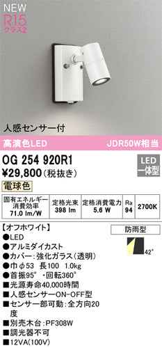 オーデリック（ODELIC）屋外灯 OG254920R1