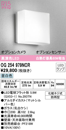 オーデリック（ODELIC）ポーチライト OG254979NCR