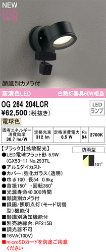 オーデリック（ODELIC）屋外灯 OG264204LCR