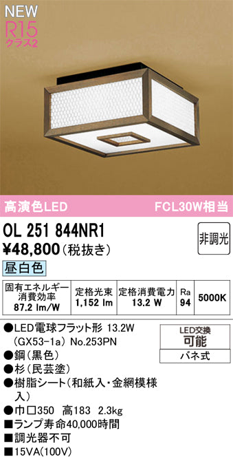 オーデリック（ODELIC）シーリングライト OL251844NR1