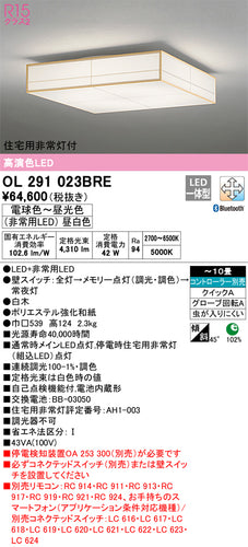 オーデリック（ODELIC）シーリングライト OL291023BRE