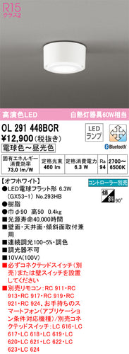 オーデリック（ODELIC）シーリングライト OL291448BCR