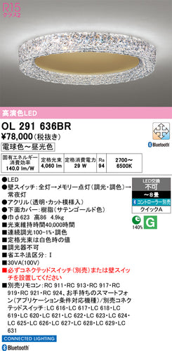 オーデリック（ODELIC）シーリングライト OL291636BR