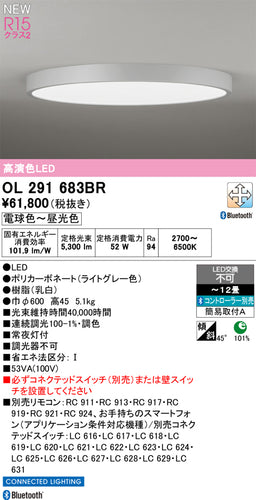 オーデリック（ODELIC）シーリングライト OL291683BR