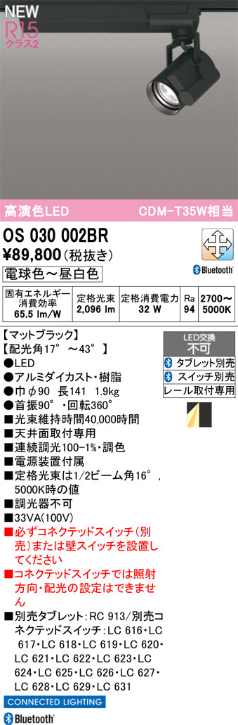 オーデリック（ODELIC）スポットライト OS030002BR