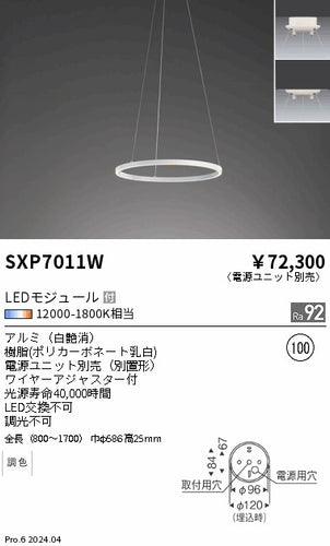 遠藤照明（ENDO）ペンダント SXP7011W