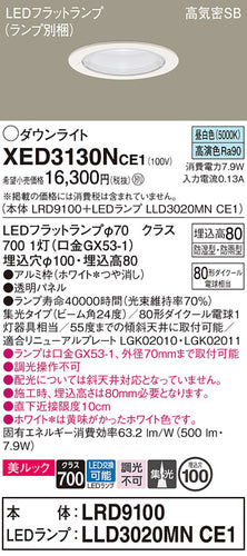 パナソニック（PANASONIC）ポーチライト XED3130NCE1