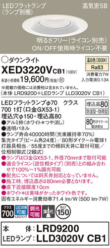 パナソニック（PANASONIC）ポーチライト XED3220VCB1