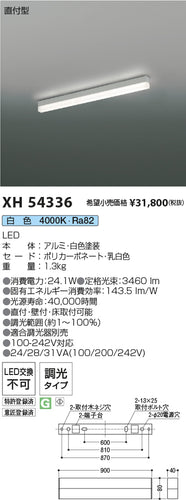 コイズミ（KOIZUMI）ベースライト XH54336