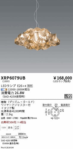 遠藤照明（ENDO）ペンダント XRP6079UB