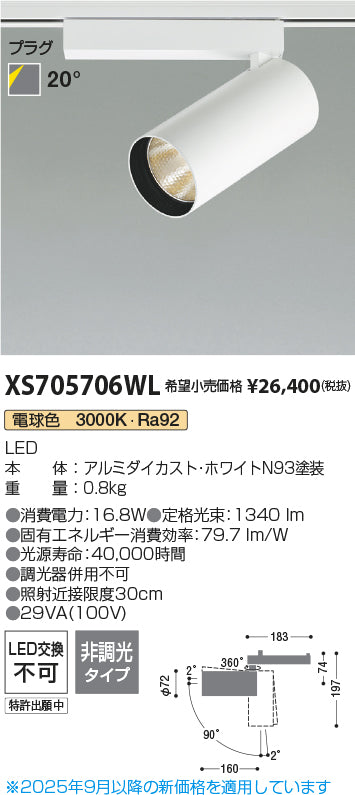 コイズミ（KOIZUMI）スポットライト XS705706WL