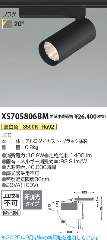 コイズミ（KOIZUMI）スポットライト XS705806BM