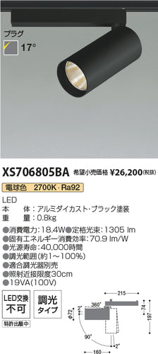コイズミ（KOIZUMI）スポットライト XS706805BA