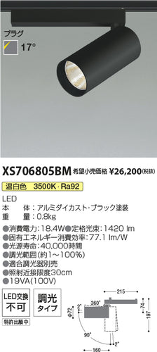 コイズミ（KOIZUMI）スポットライト XS706805BM