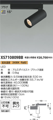 コイズミ（KOIZUMI）スポットライト XS710809BB