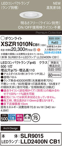 パナソニック（PANASONIC）屋外灯 XSZR1010NCB1