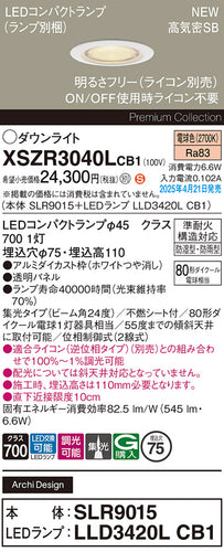 パナソニック（PANASONIC）屋外灯 XSZR3040LCB1