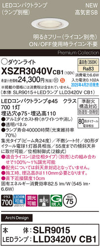 パナソニック（PANASONIC）屋外灯 XSZR3040VCB1