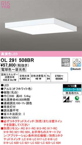 オーデリック（ODELIC）シーリングライト OL291508BR